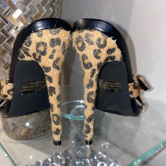 Cape Robbin leopard fur print heels - Picture 4 of 5